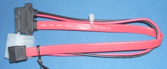 Extra image of Combined SlimLine Serial ATA (SATA) Power & data cable/lead 6+7 for CD/Optical Drives
